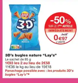 Monoprix LAY'S 3D's bugles nature offre
