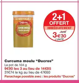Monoprix DUCROS Curcuma moulu offre
