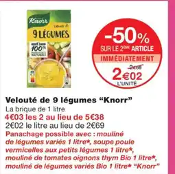 Monoprix KNORR Velouté de 9 légumes offre