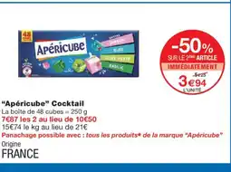 Monoprix APÉRICUBE Cocktail offre