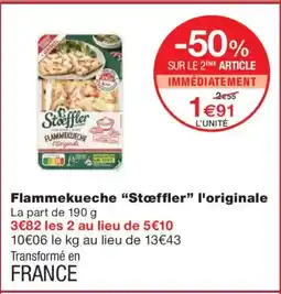 Monoprix STOEFFLER Flammekueche l'originale offre