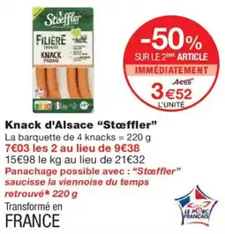Monoprix STOEFFLER Knack d'Alsace offre