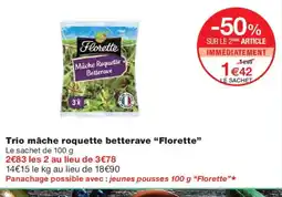 Monoprix FLORETTE Trio mâche roquette betterave offre