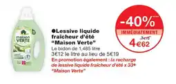 Monoprix MAISON VERTE Lessive liquide fraîcheur d'été offre