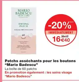 Monoprix MARIO BADESCU Patchs asséchants pour les boutons offre