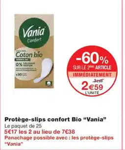 Monoprix VANIA Protège-slips confort Bio offre