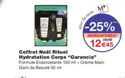 Monoprix GARANCIA Coffret Noël Rituel Hydratation Corps offre