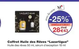Monoprix LAZARTIGUE Coffret Huile des Rêves offre