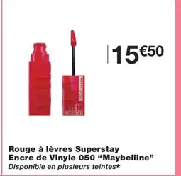Monoprix MAYBELLINE Rouge à lèvres Superstay Encre de Vinyle 050 offre