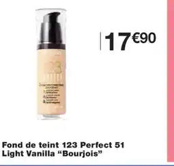Monoprix BOURJOIS Fond de teint 123 Perfect 51 Light Vanilla offre