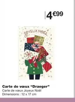 Monoprix DRAEGER Carte de vœux offre