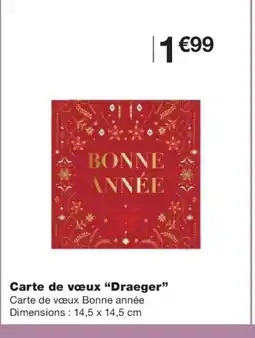 Monoprix DRAEGER Carte de vœux offre