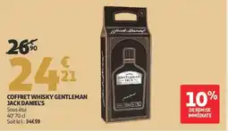 Auchan JACK DANIEL'S Coffret whisky gentleman offre