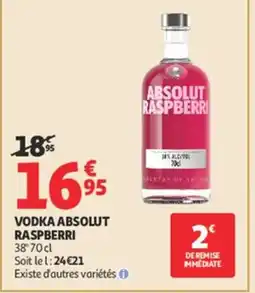 Auchan ABSOLUT RASPBERRI Vodka offre