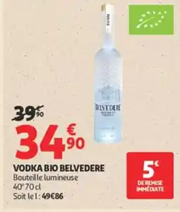 Auchan BELVEDERE Vodka bio offre