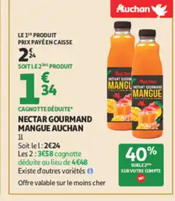 Auchan AUCHAN Nectar gourmand mangue offre