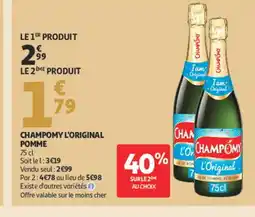 Auchan CHAMPOMY L'ORIGINAL Pomme offre