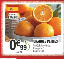 marché frais Géant Oranges petites offre