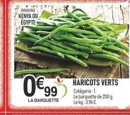 marché frais Géant Haricots verts offre