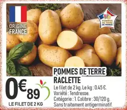 marché frais Géant Pommes de terre raclette offre