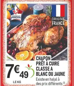 marché frais Géant Chapon prêt à cuire classe a blanc du jaune offre