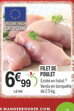 marché frais Géant Filet de poulet offre