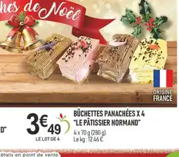 marché frais Géant Bûchettes panachées x 4 le pâtissier normand offre