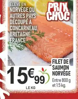 marché frais Géant Filet de saumon norvège offre
