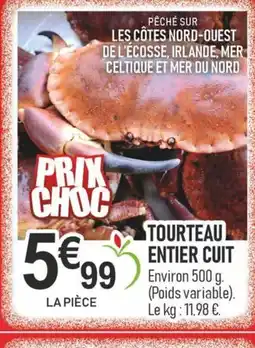 marché frais Géant Tourteau entier cuit offre
