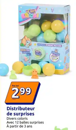 Action Distributeur de surprises offre