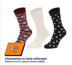 Action Chaussettes en laine offre