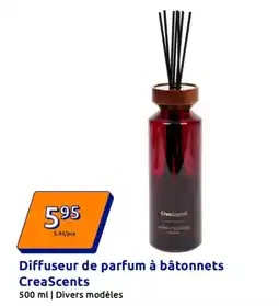 Action Diffuseur de parfum à bâtonnets creascents offre