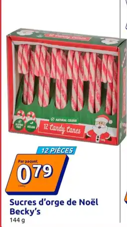 Action Sucres d'orge de noël becky's offre