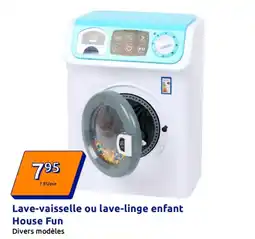 Action Lave-vaisselle ou lave linge enfant offre