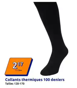Action Collants thermiques 100 deniers offre