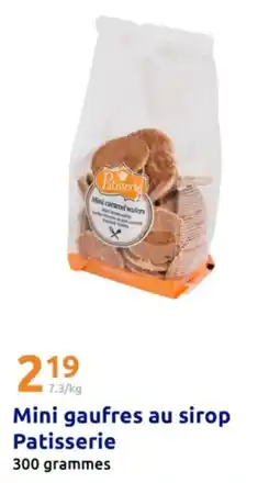 Action Mini gaufres au sirop patisserie offre