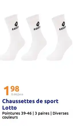 Action Chaussettes de sport Lotto offre