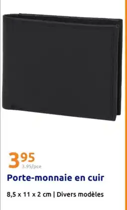Action Porte-monnaie en cuir offre