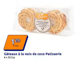 Action Gâteaux à la noix de coco patisserie offre