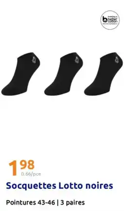 Action Socquettes lotto noires offre