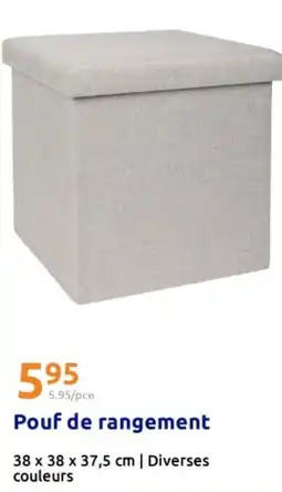 Action Pouf de rangement offre