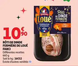 Auchan Rôti de dinde fermière de loué farci offre