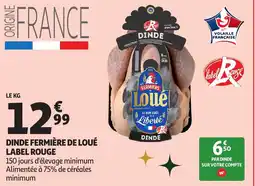 Auchan Dinde fermière de loué label rouge offre