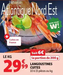 Auchan Langoustines cuites offre
