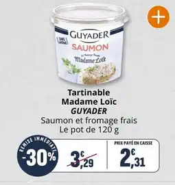 Coccimarket Tartinable madame loïc guyader offre