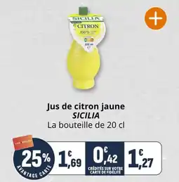 Coccimarket Jus de citron jaune sicilia offre