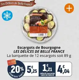 Coccimarket Escargots de bourgogne les délices de belle france offre