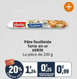 Coccimarket Pâte feuilletée tarte en or herta offre