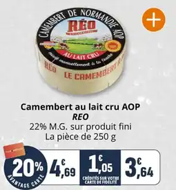 Coccimarket Camembert au lait cru aop reo offre
