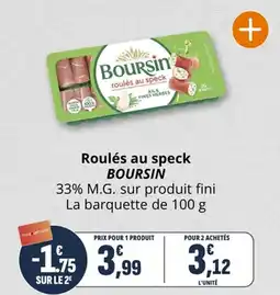 Coccimarket Roulés au speck boursin offre